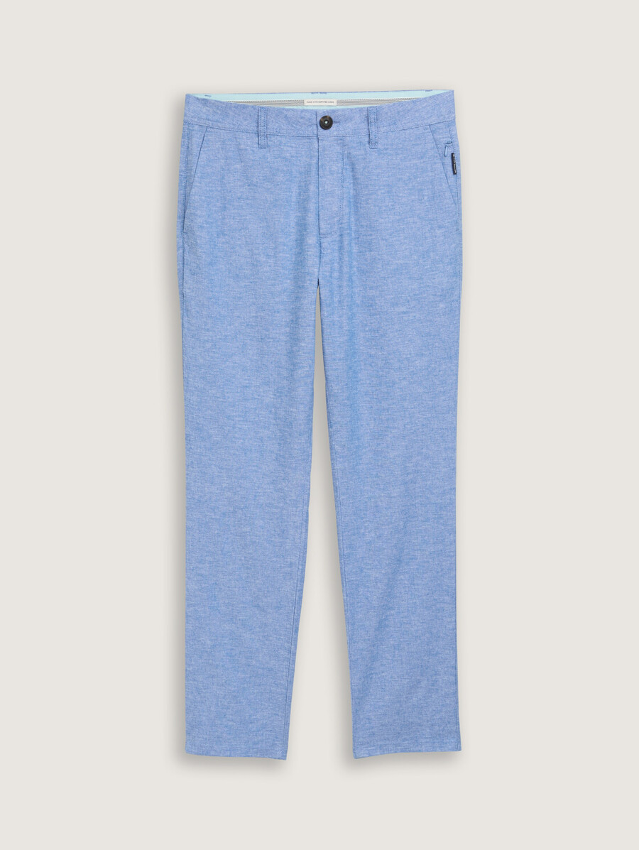 pantalon chino classique en lin