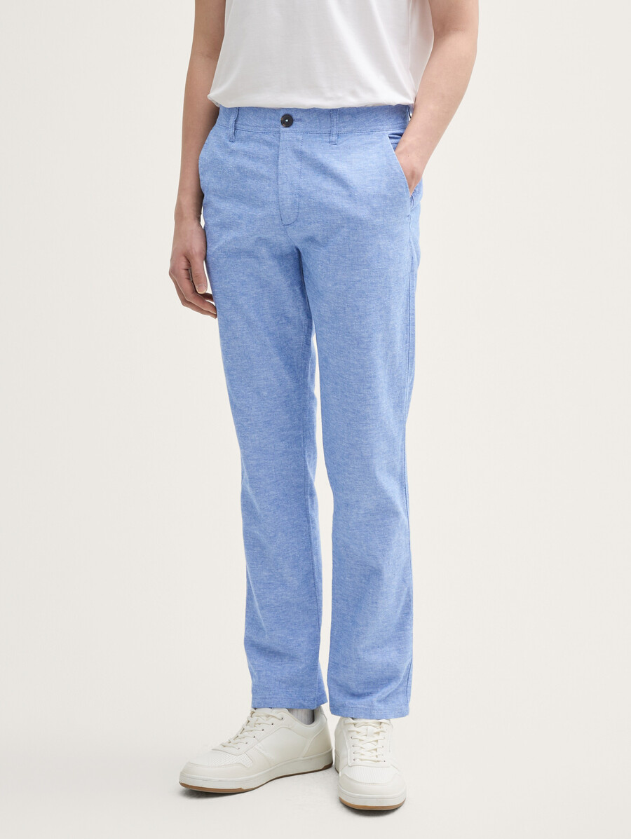 pantalon chino classique en lin