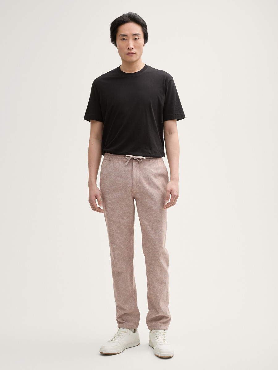 pantalon chino classique en lin
