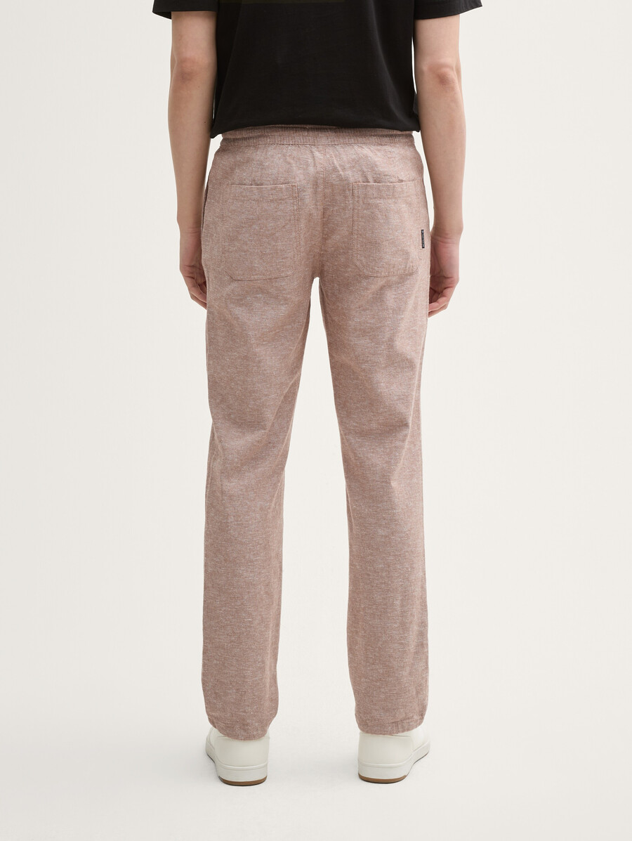 pantalon chino classique en lin