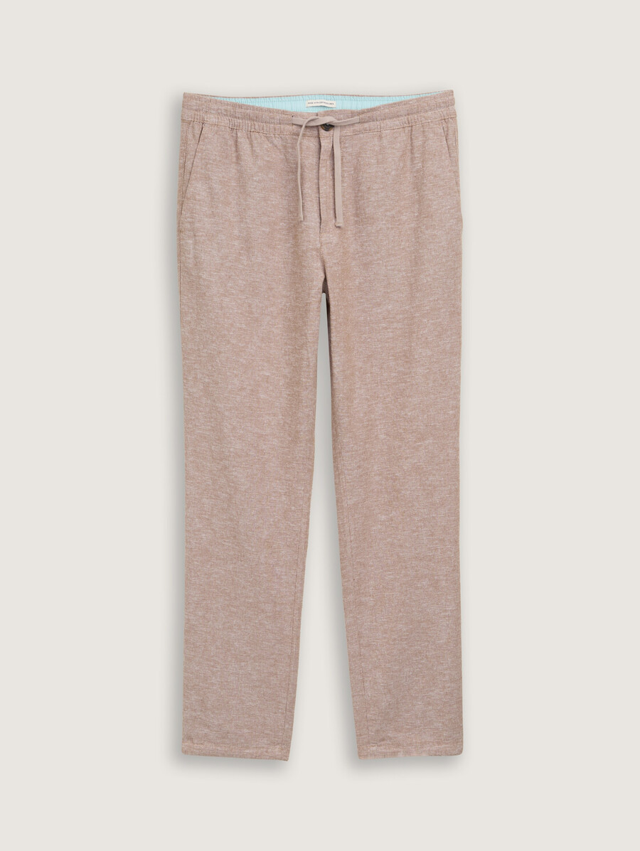 pantalon chino classique en lin