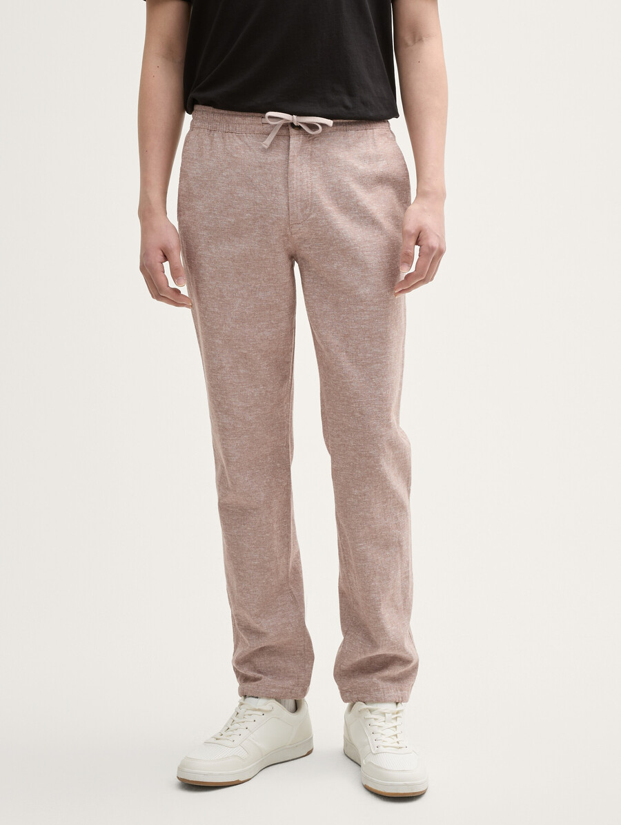 pantalon chino classique en lin