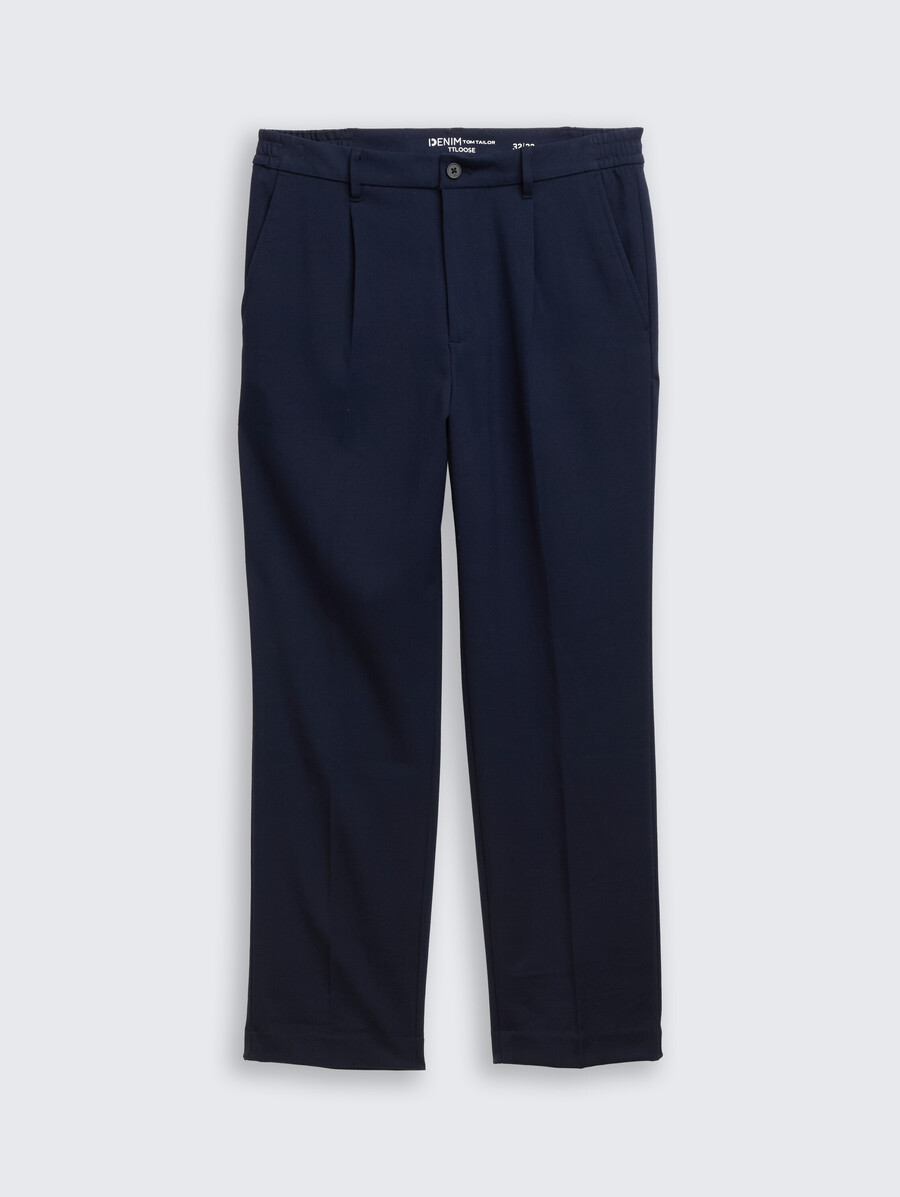 pantalon chino ample avec pli