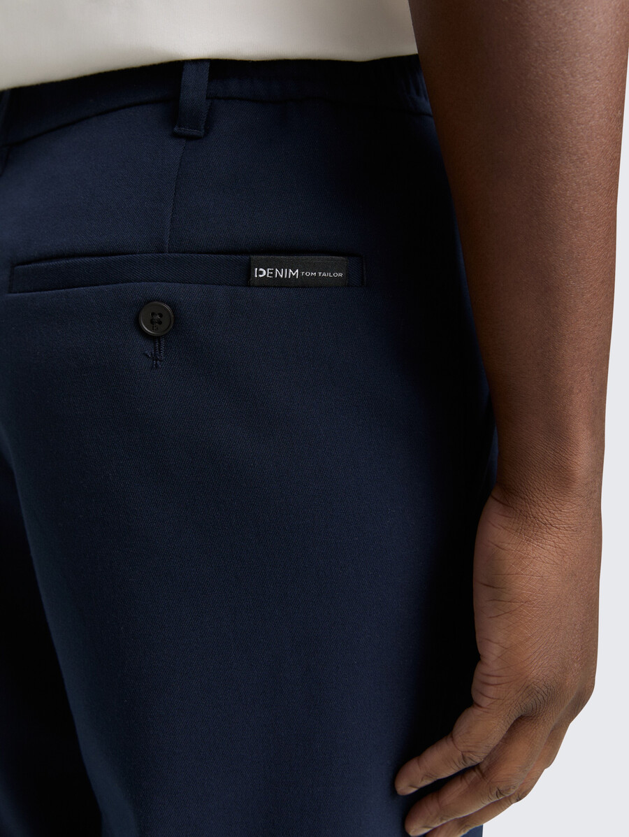pantalon chino ample avec pli