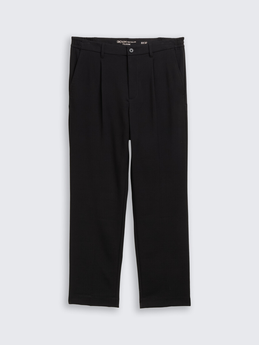pantalon chino ample avec pli