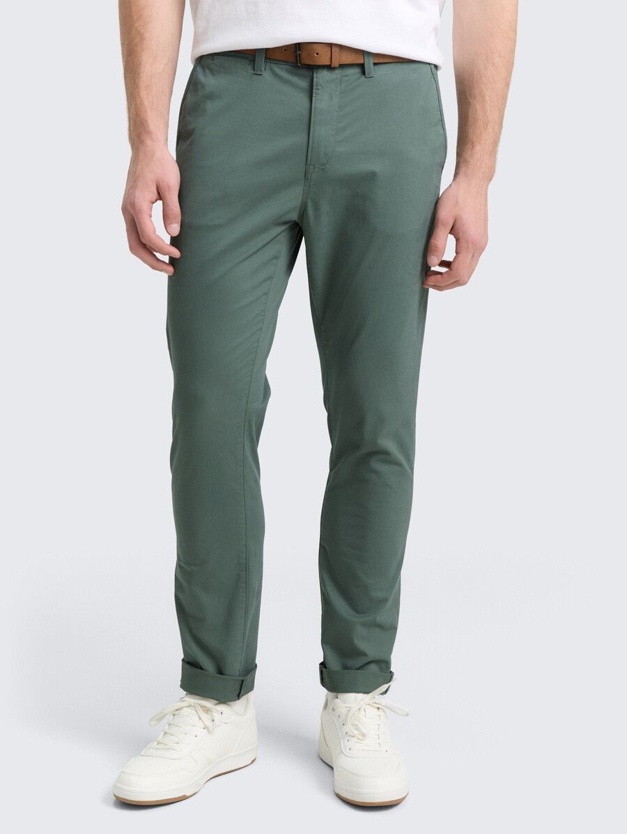 pantalon chino slim avec ceinture