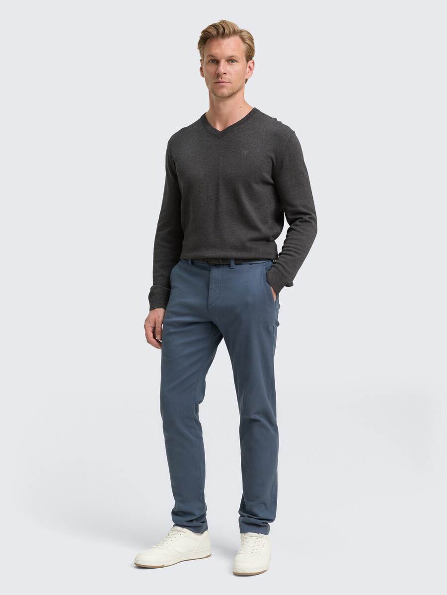 pantalon chino slim tttravis avec ceinture