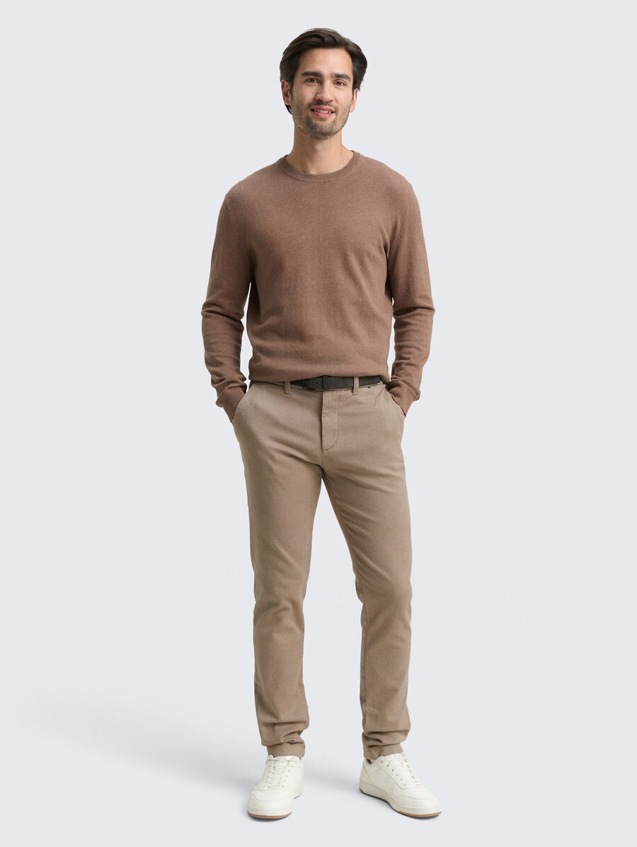 pantalon chino slim tttravis avec ceinture