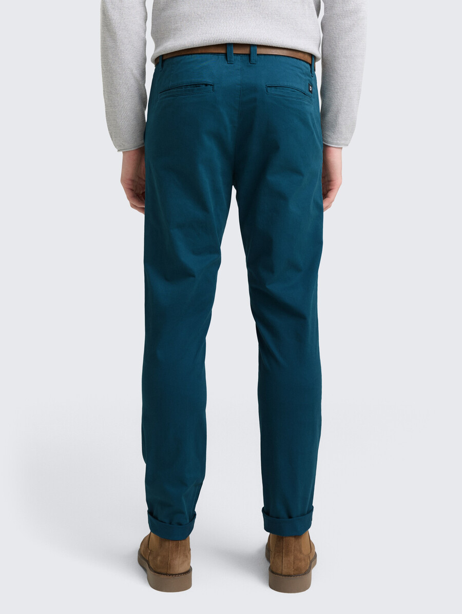 pantalon chino slim avec ceinture