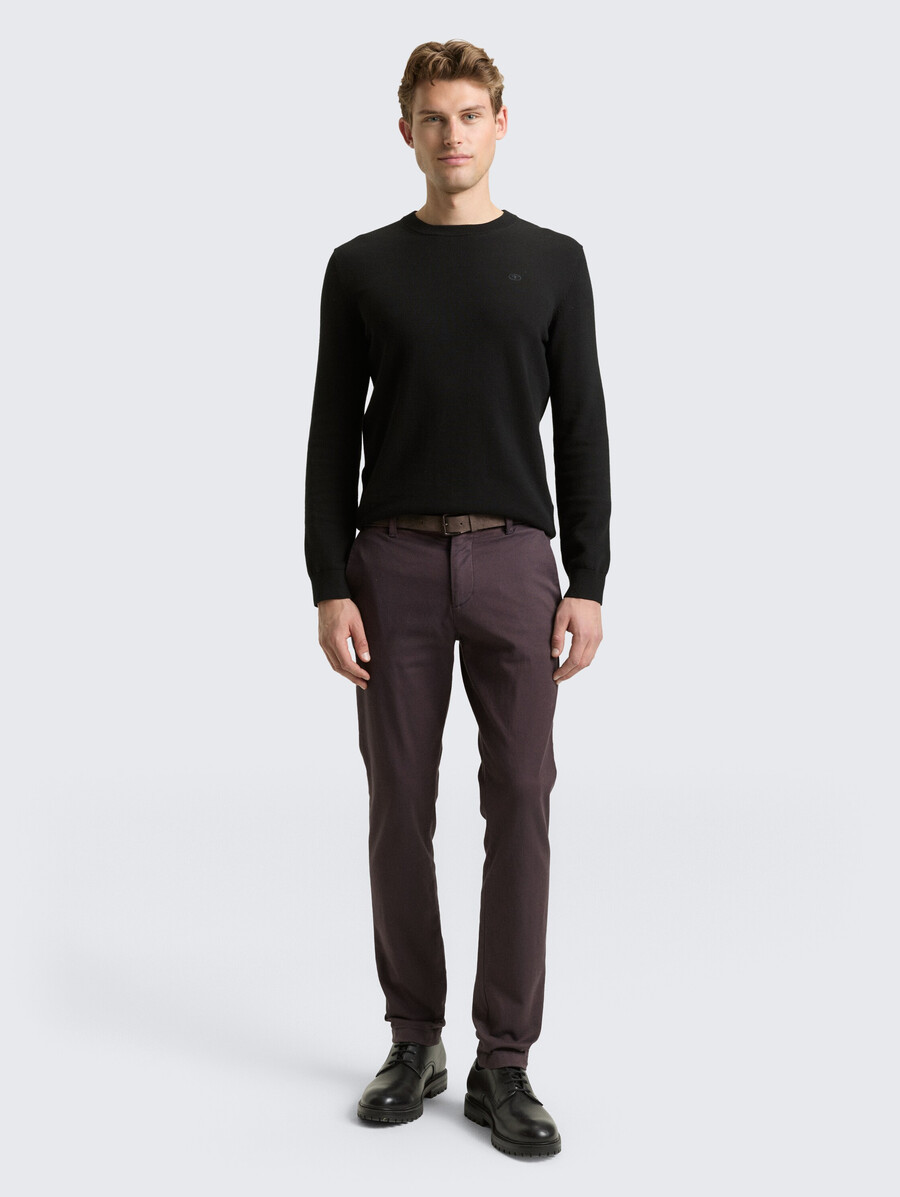 pantalon chino slim tttravis avec ceinture