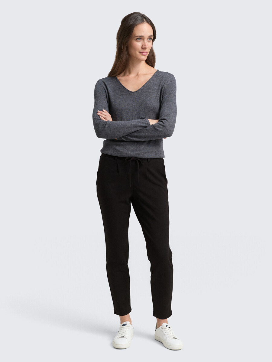 pantalon en matière décontractée