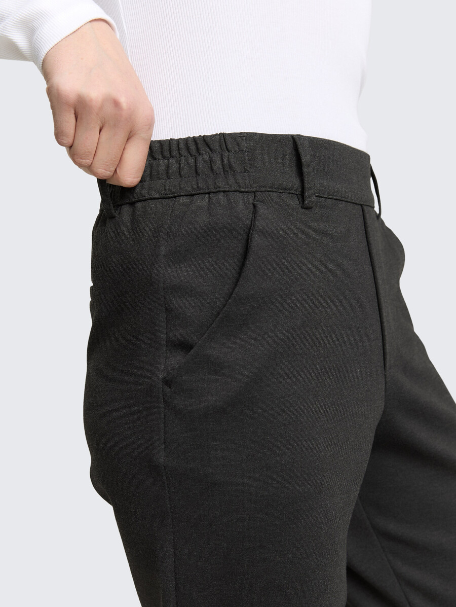 pantalon coupe décontractée avec taille élastique