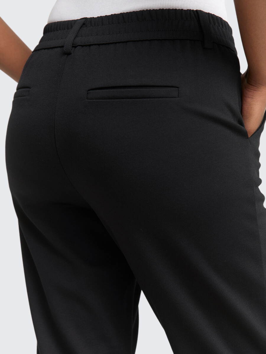 pantalon coupe décontractée avec taille élastique