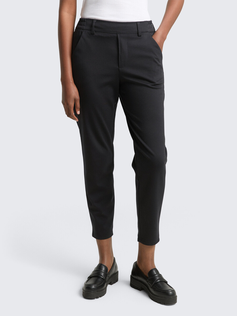 pantalon coupe décontractée avec taille élastique