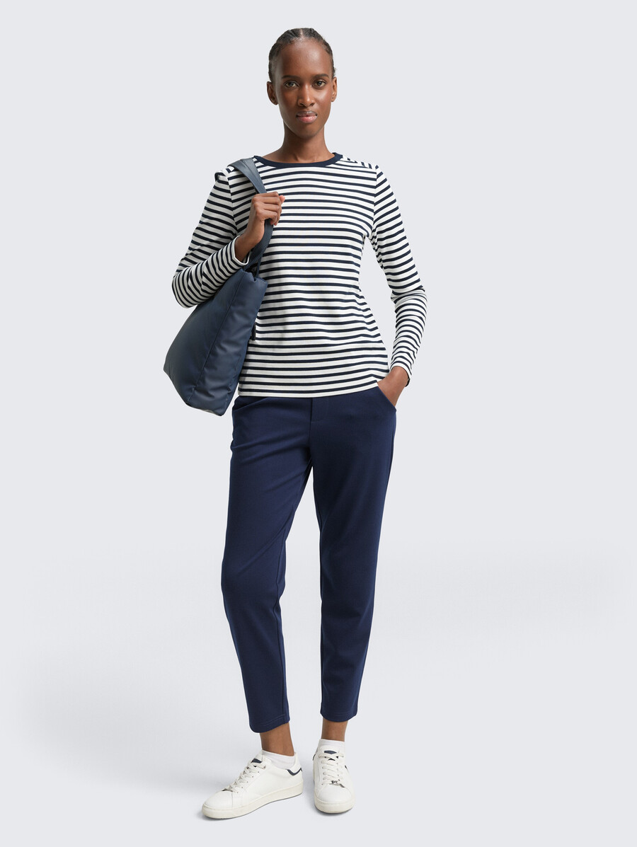 pantalon coupe décontractée avec taille élastique