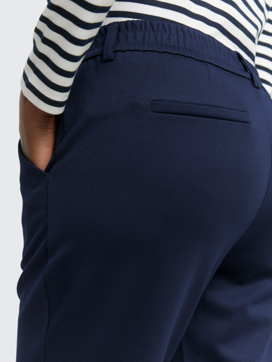 pantalon coupe décontractée avec taille élastique