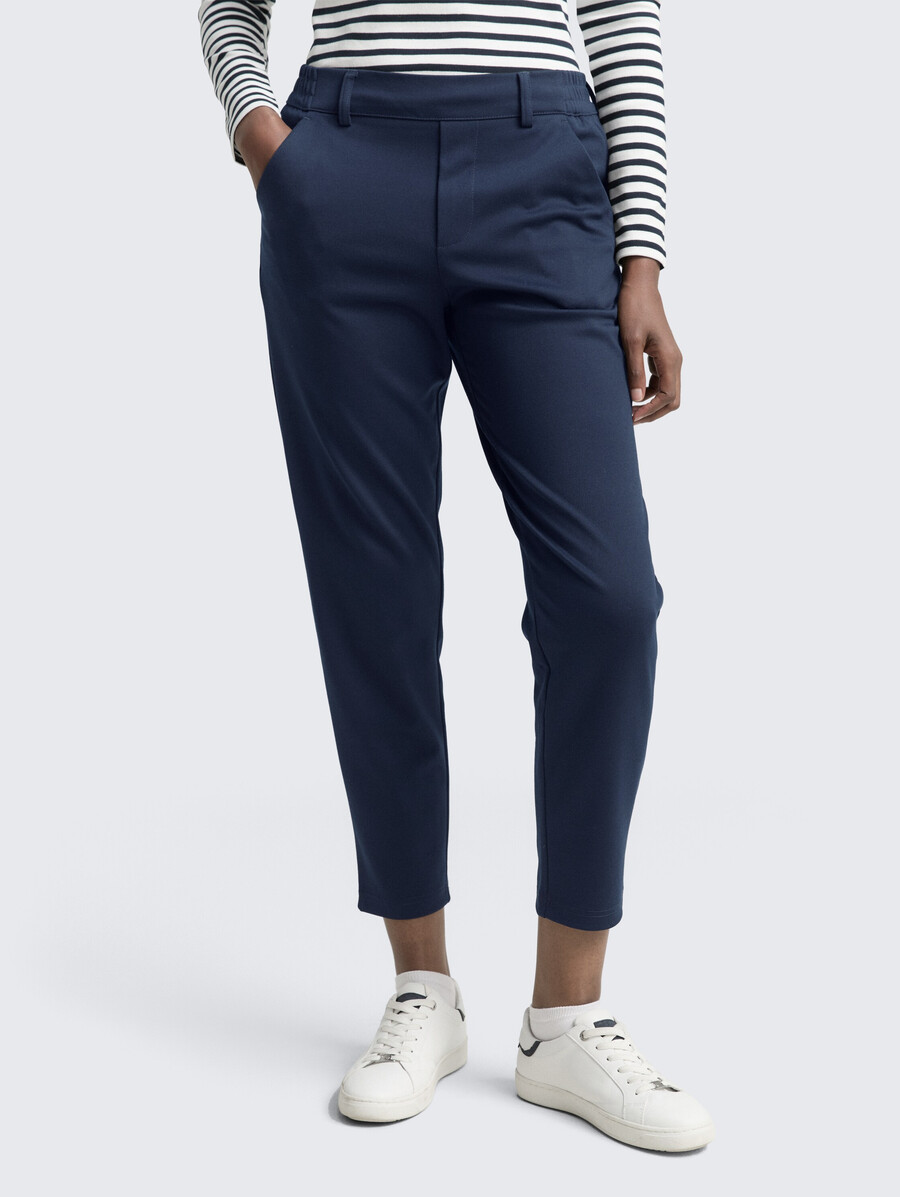pantalon coupe décontractée avec taille élastique