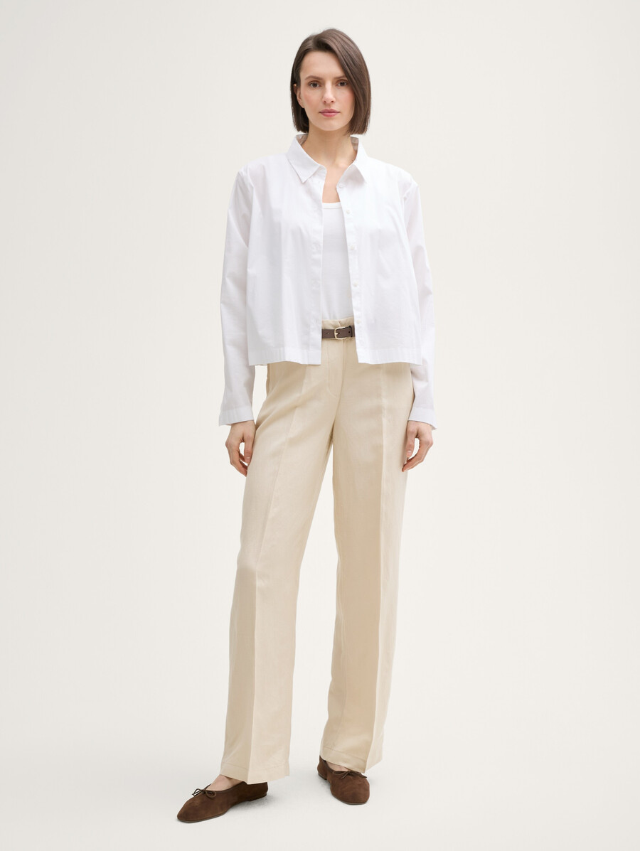 pantalon large ttlea en lin
