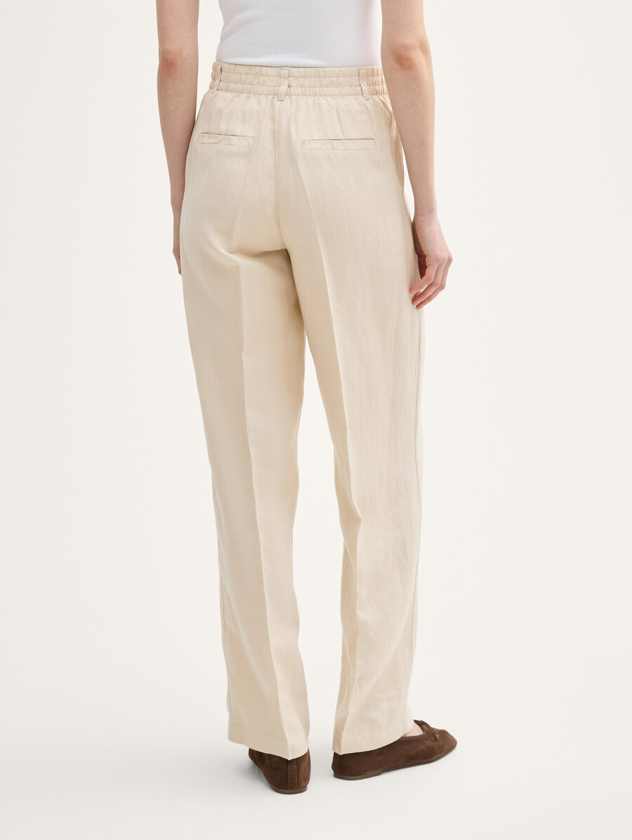 pantalon large ttlea en lin