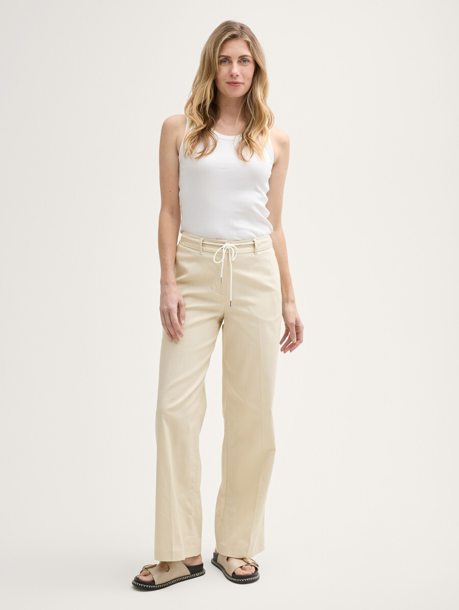 pantalon ttlea à jambes larges avec cordon de serrage