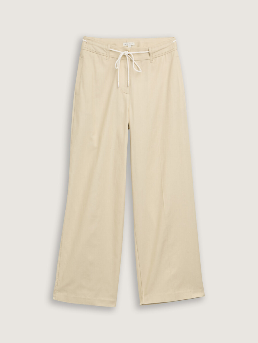 pantalon ttlea à jambes larges avec cordon de serrage