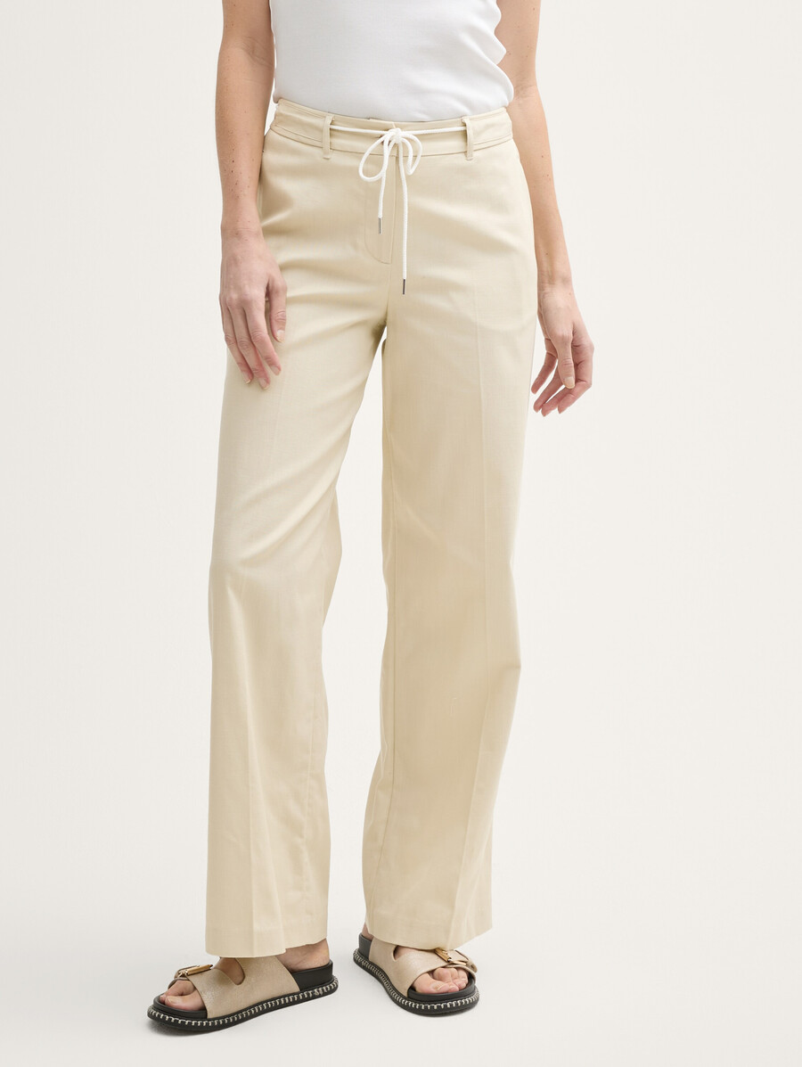 pantalon ttlea à jambes larges avec cordon de serrage