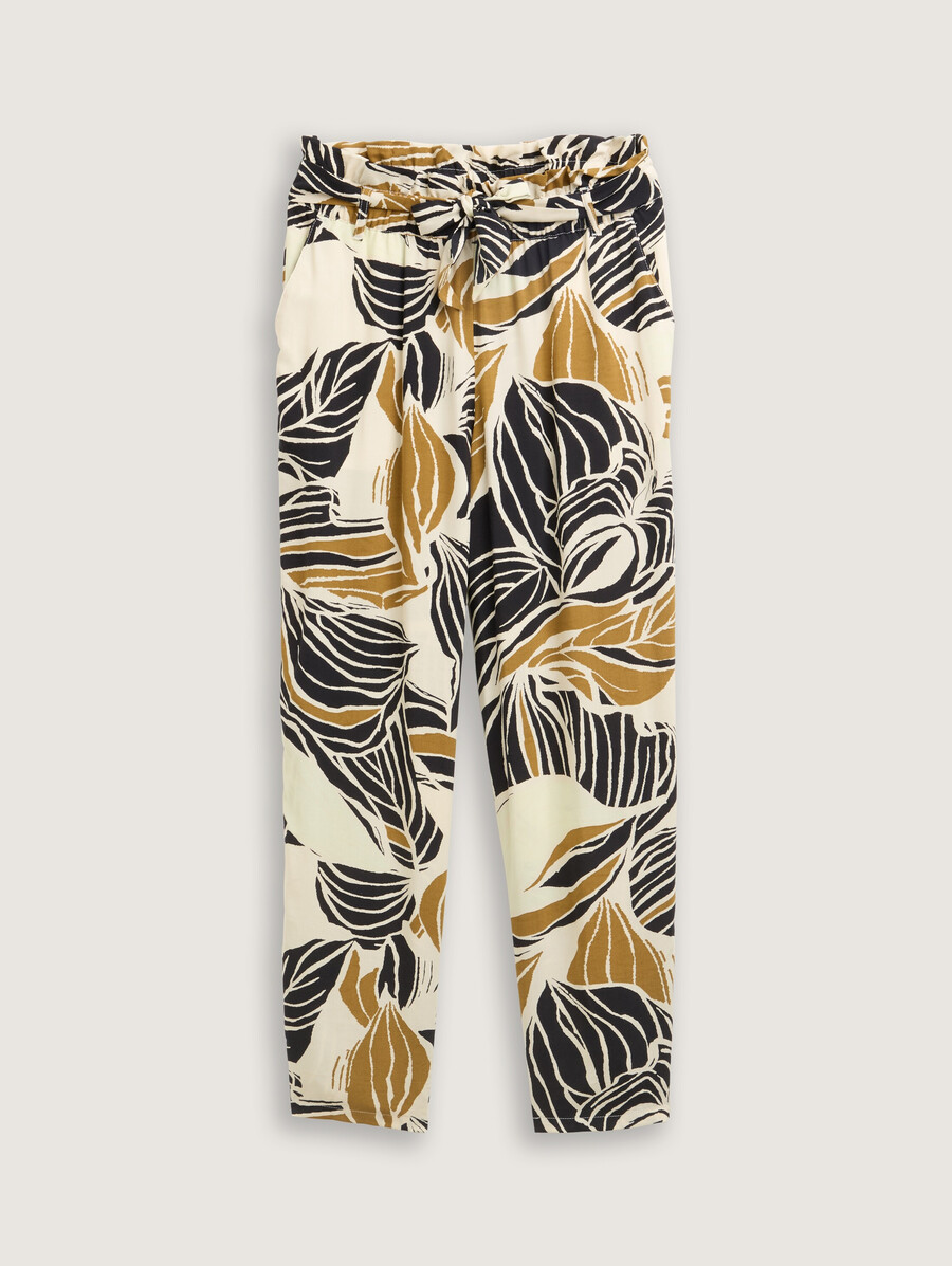 pantalon paperbag ample et slim