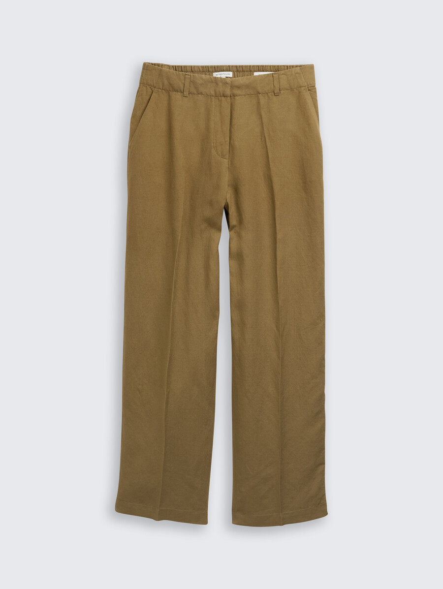 pantalon large ttlea en lin