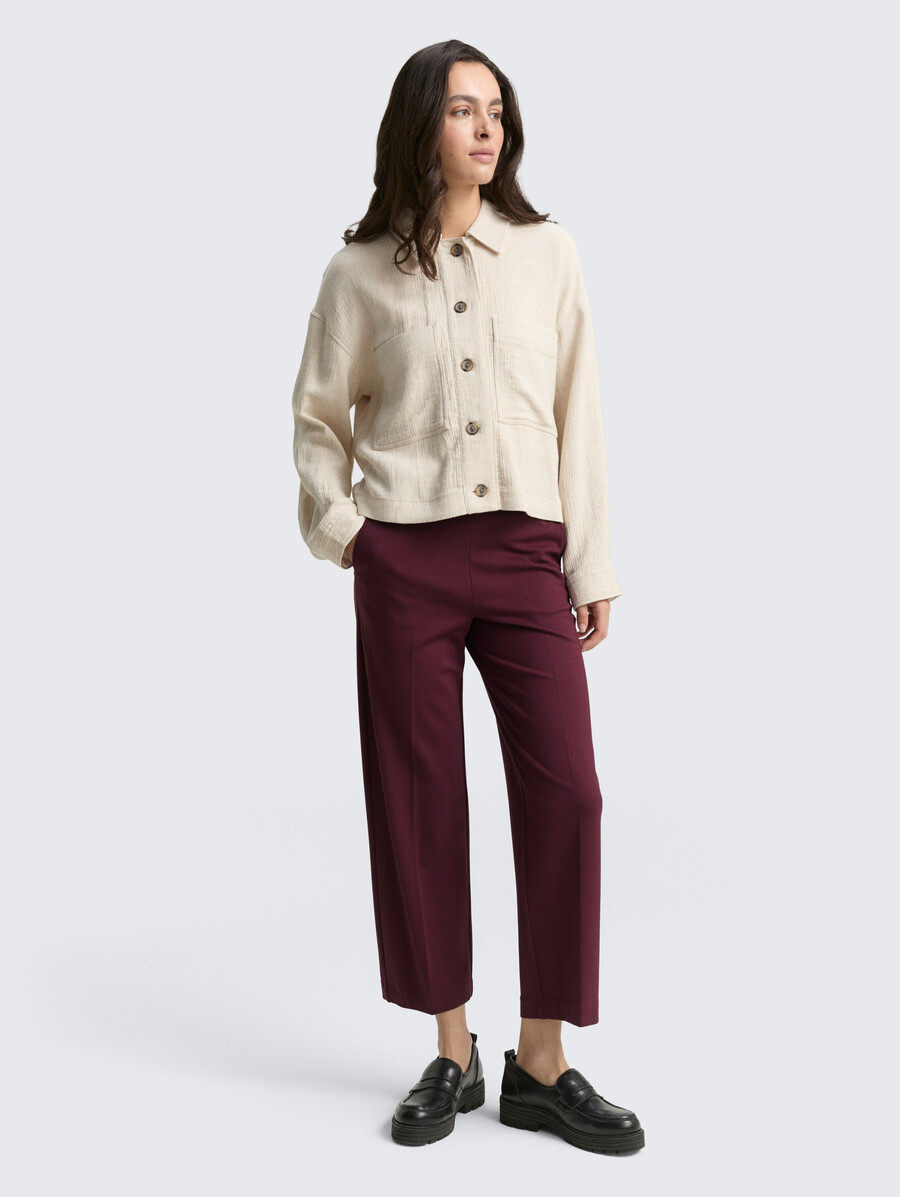 pantalon droit court ttmia