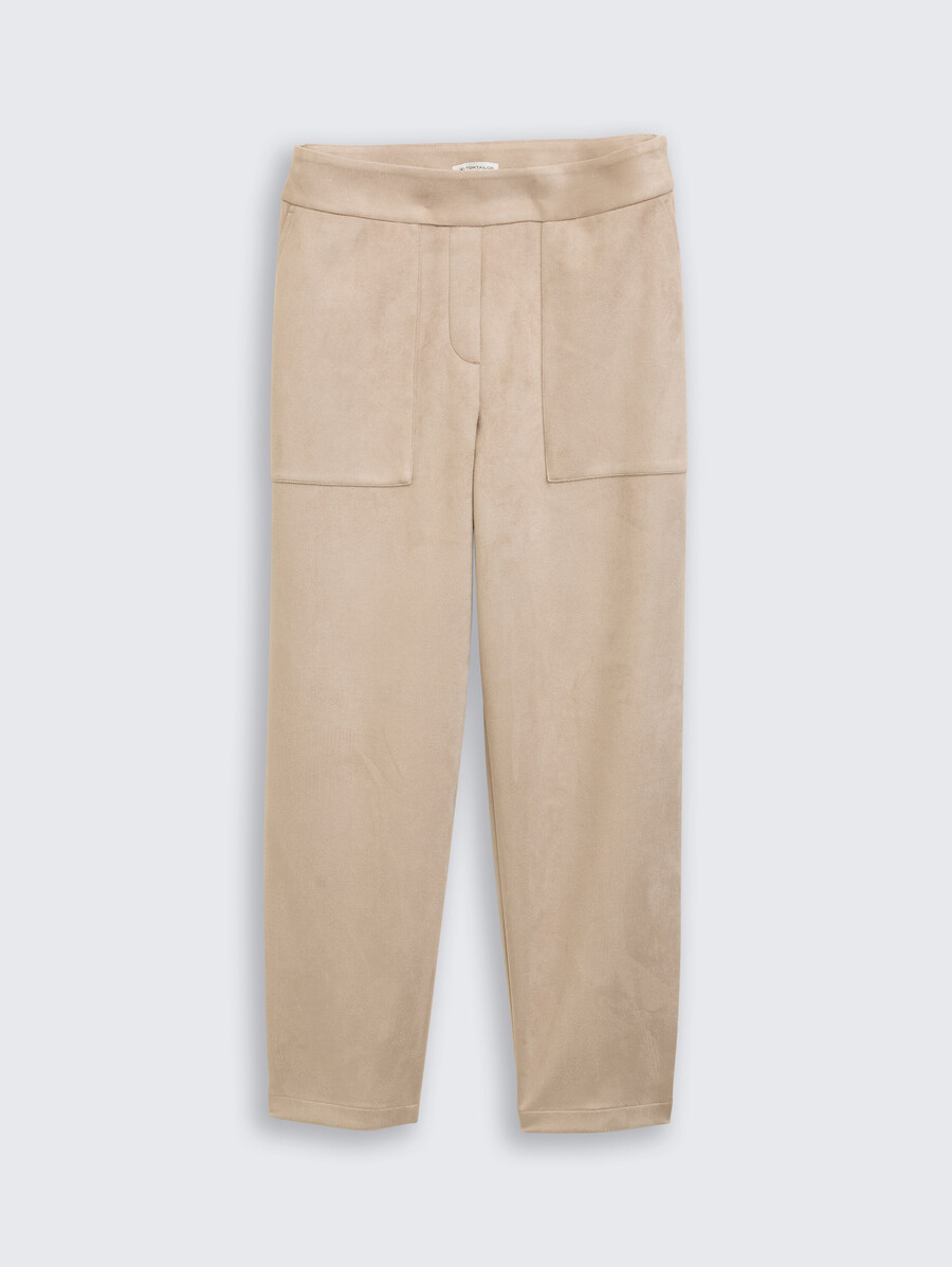 pantalon ample effet daim