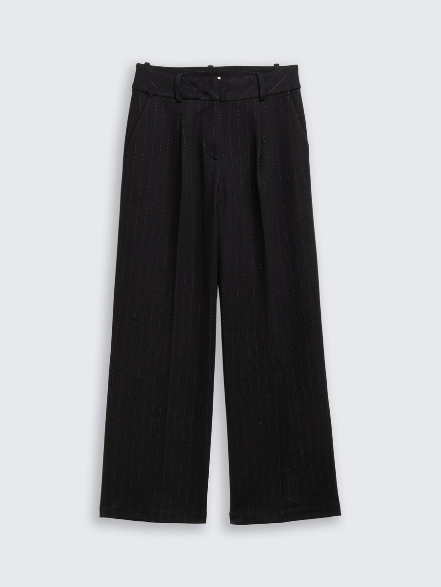 pantalon large ttlea à effet pailleté