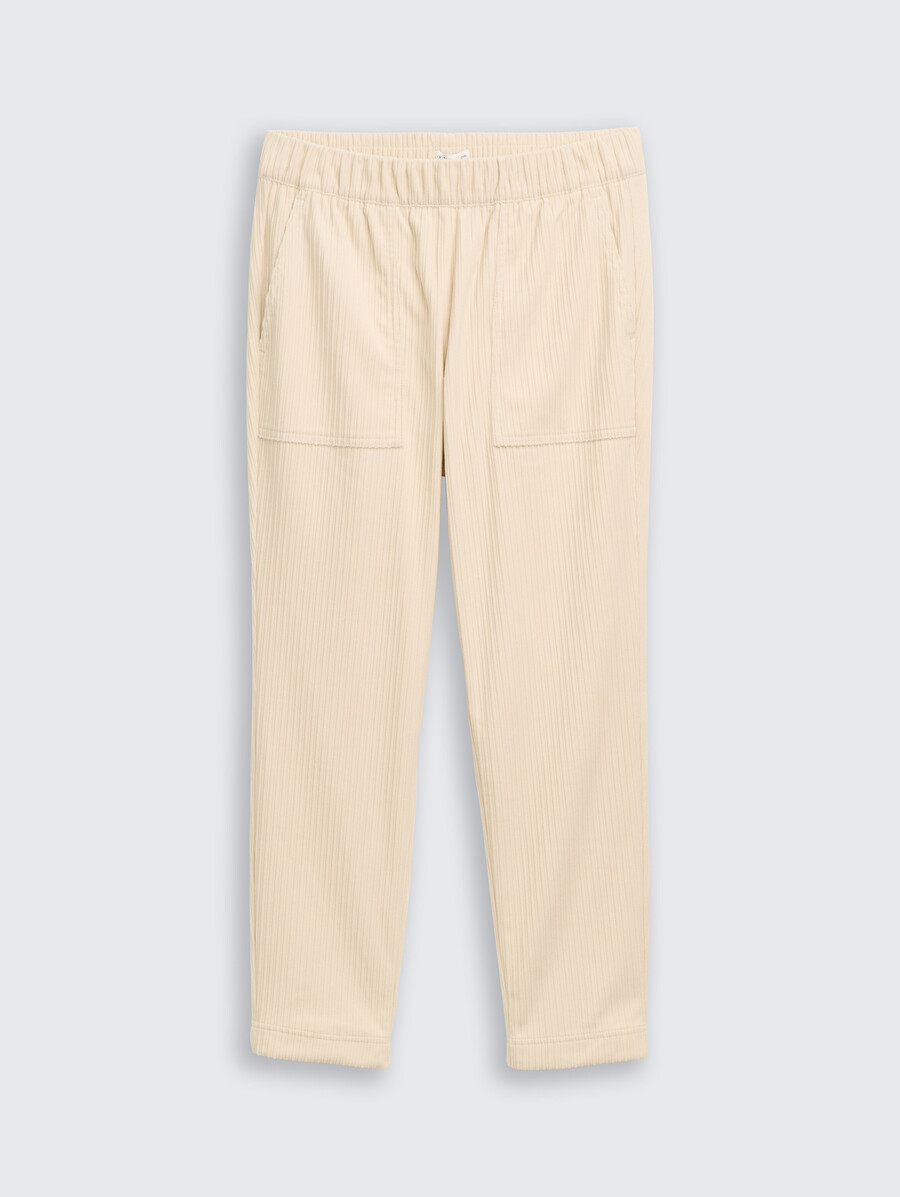 pantalon en velours côtelé ample et slim