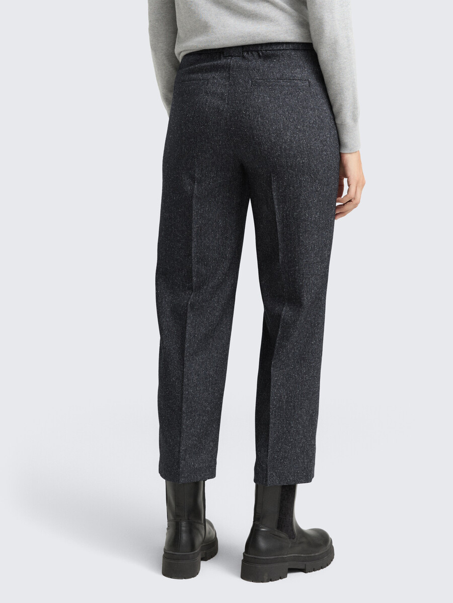 pantalon droit ttmia à laspect chiné