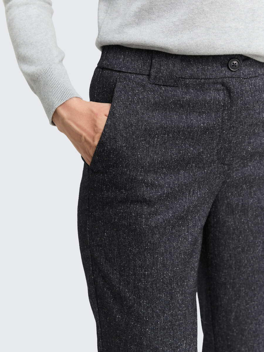 pantalon droit ttmia à laspect chiné