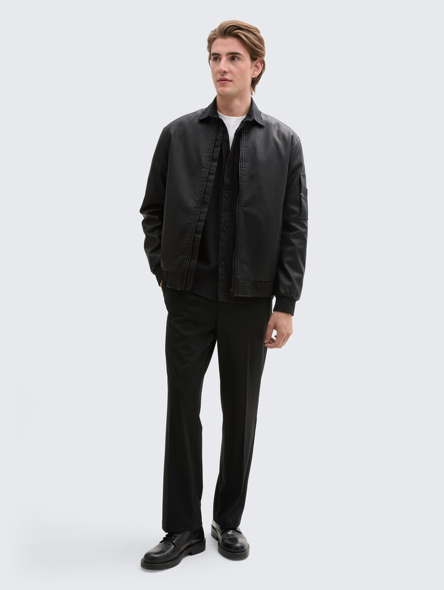 pantalon en piqué ample