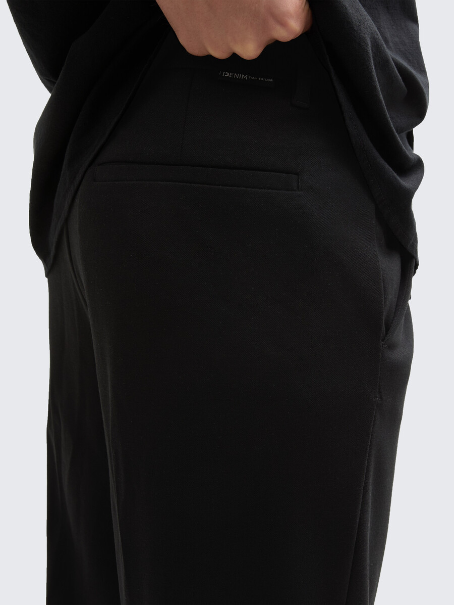 pantalon en piqué ample