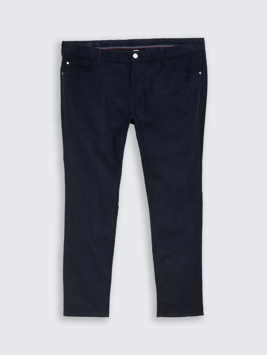 pantalon en velours côtelé coupe classique - grandes tailles