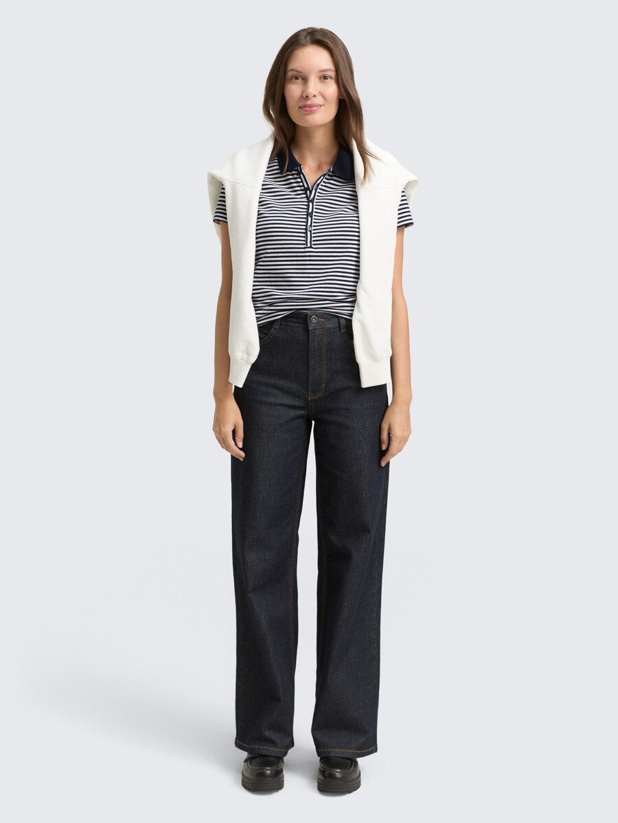 polo en piqué stretch