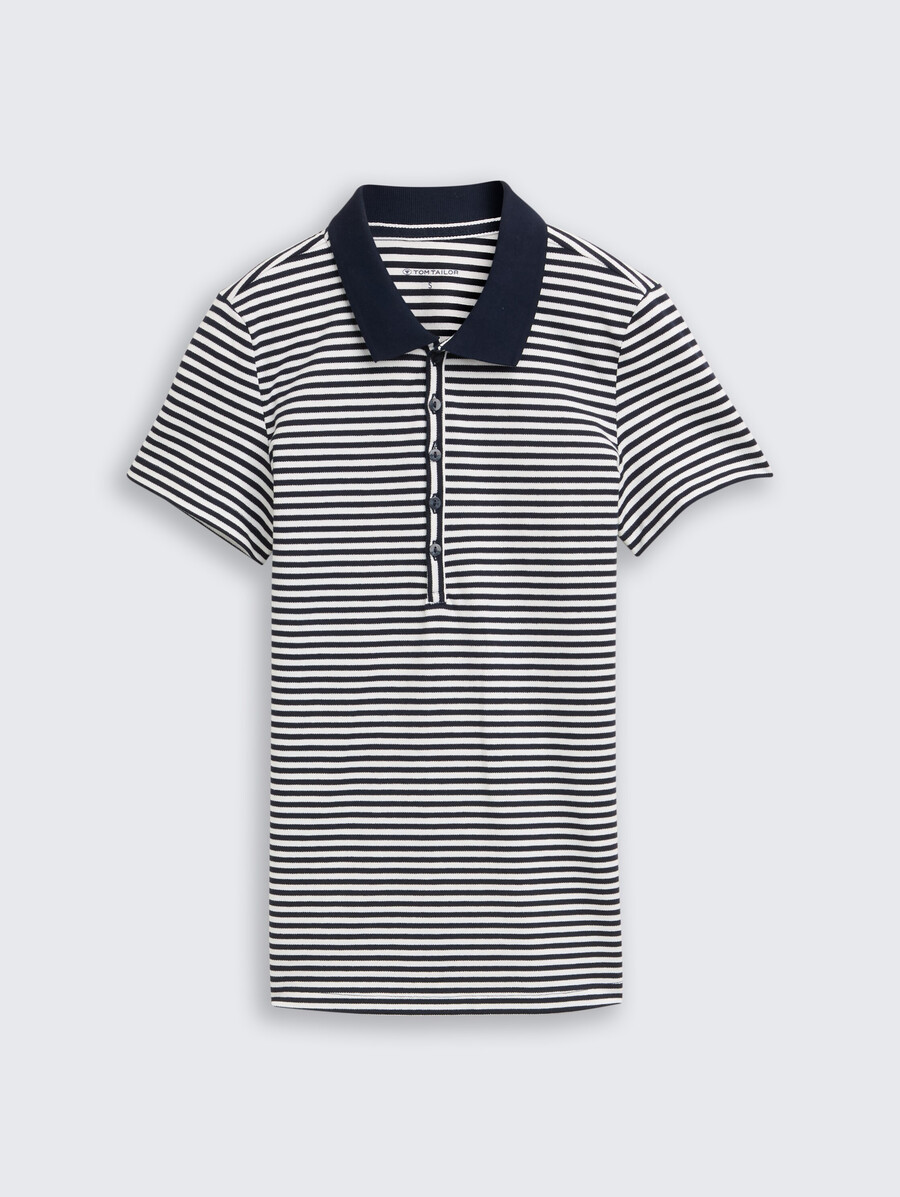 polo en piqué stretch