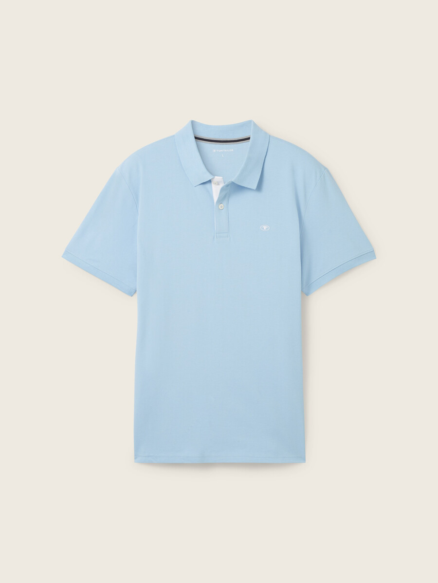 polo en piqué avec logo brodé