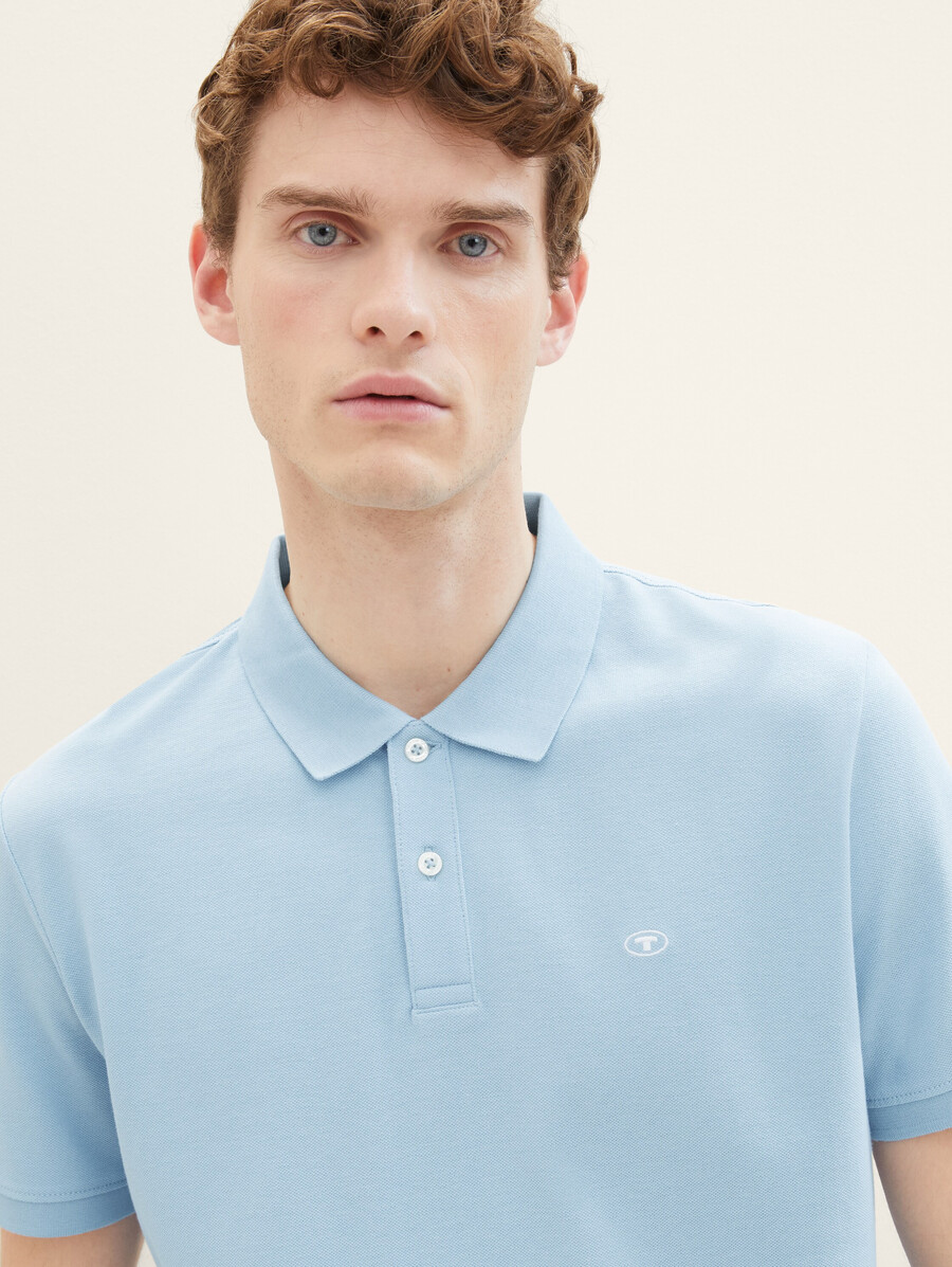 polo en piqué avec logo brodé