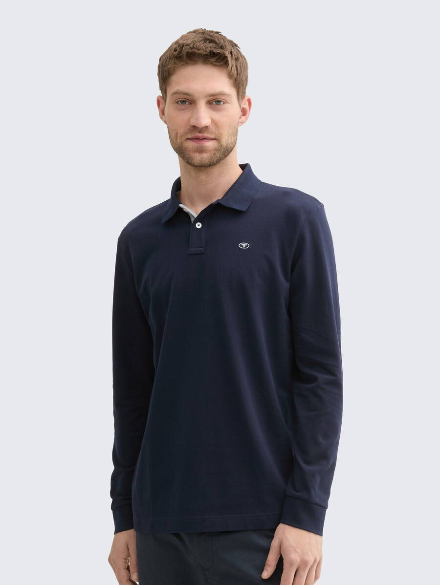 polo piqué à manches longues