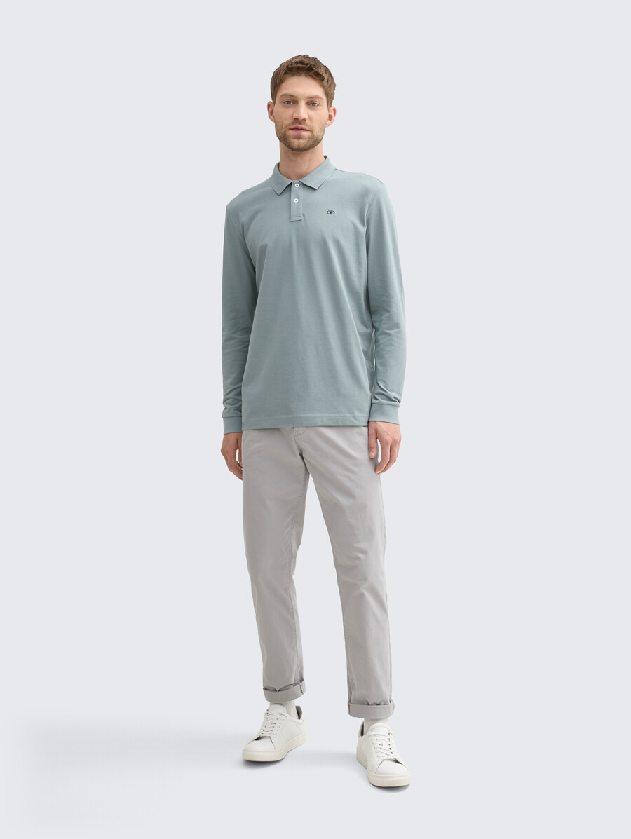 polo piqué à manches longues