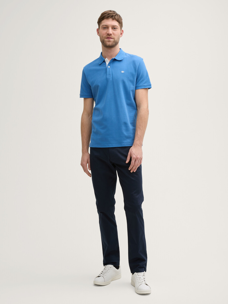 polo en piqué avec logo brodé