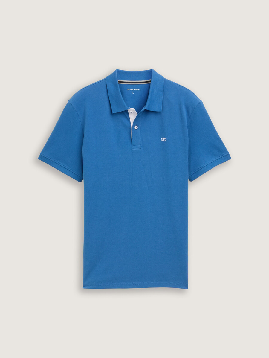 polo en piqué avec logo brodé