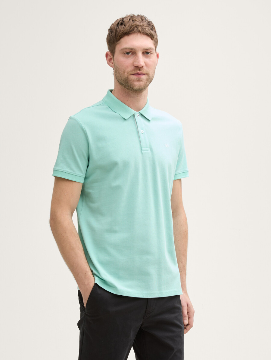 polo en piqué avec logo brodé
