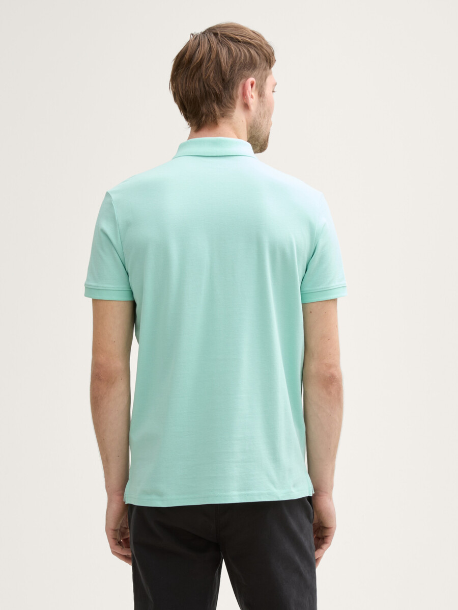 polo en piqué avec logo brodé