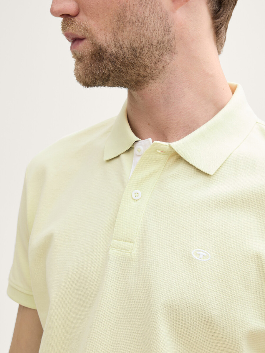 polo en piqué avec logo brodé