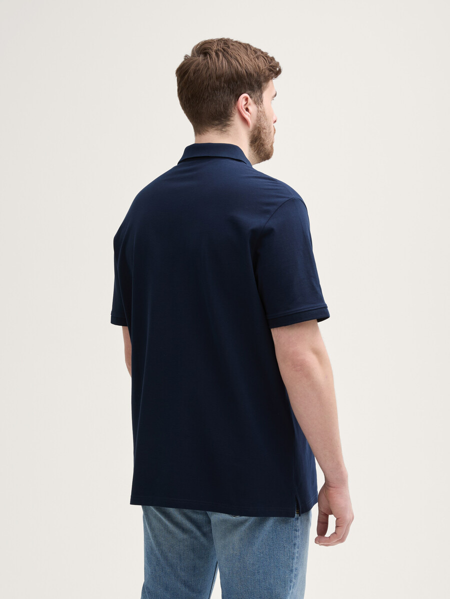 polo piqué grande taille avec logo brodé