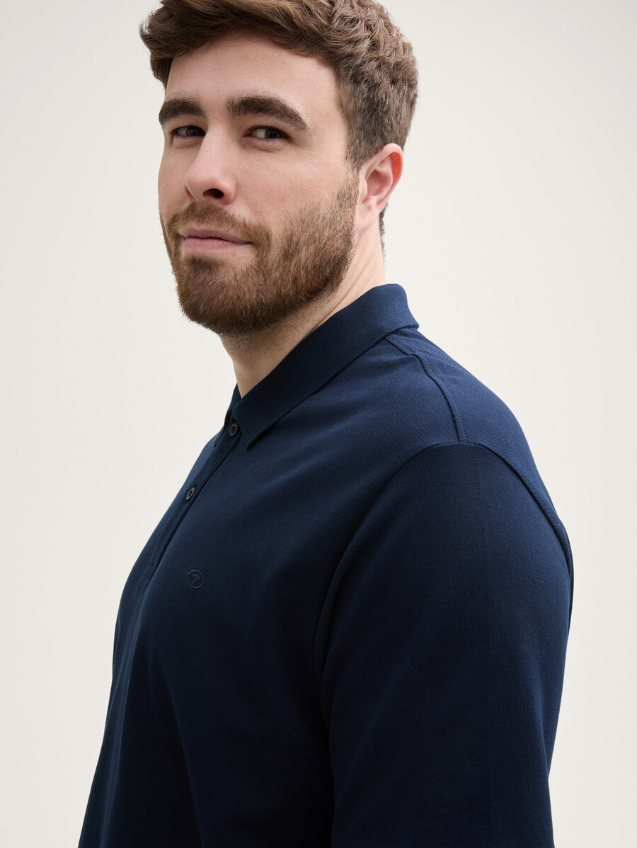 polo piqué grande taille avec logo brodé